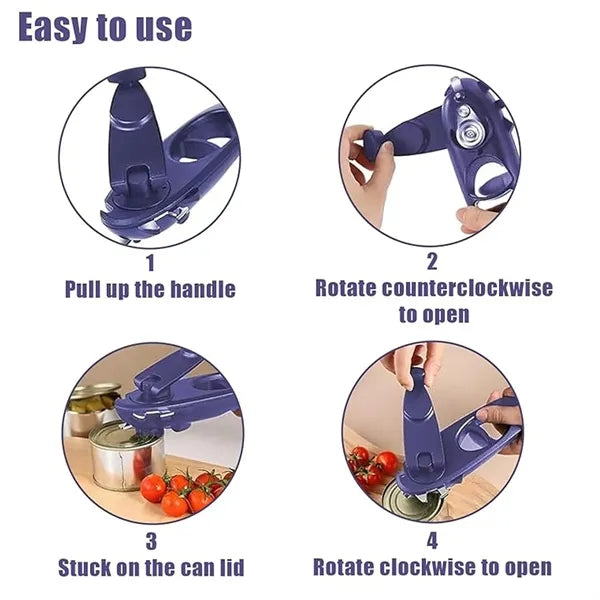 8-In-1 Stainless Steel Can Opener