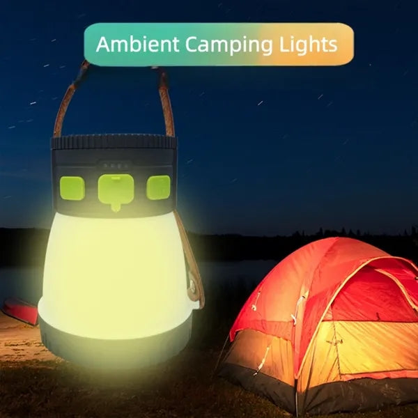 1500 Lumens LED Camping Lantern With Solar Panel Charging