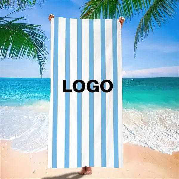 Cabana Stripe Custom Beach Towel