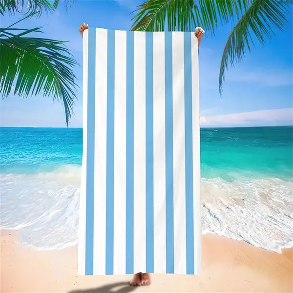Cabana Stripe Custom Beach Towel