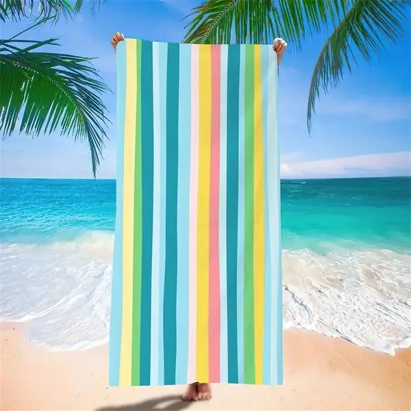 Cabana Stripe Custom Beach Towel