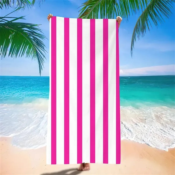 Cabana Stripe Custom Beach Towel