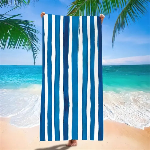 Cabana Stripe Custom Beach Towel