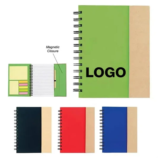 Coil-Bound Magnet-Closure Notebook