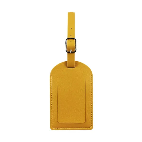 Soft PU Leather Luggage Tag with Custom Pattern