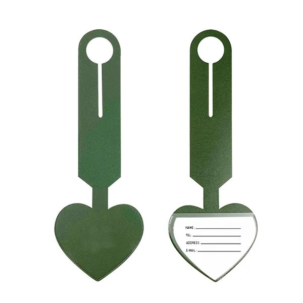 Leather Heart Shape Luggage Tag