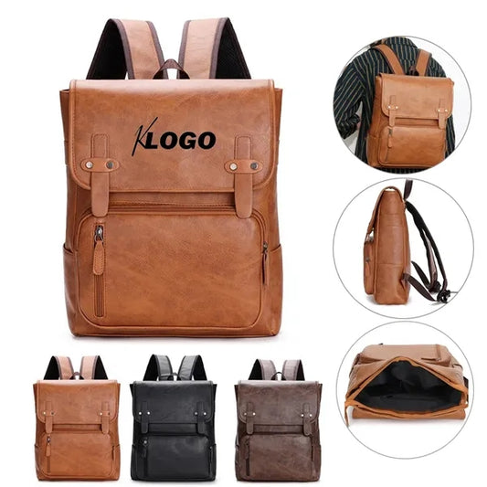 PU Leather Outdoor Backpack
