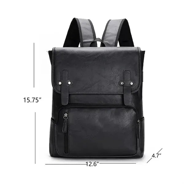 PU Leather Outdoor Backpack