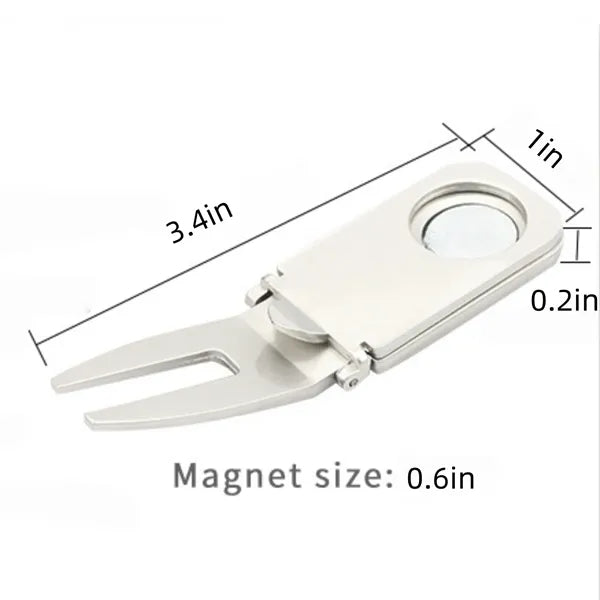 Magnetic Golf Cart Cigar Holder Clip Divot Tool Ball Marker