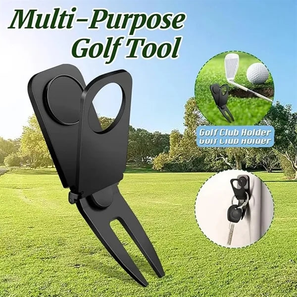 Magnetic Golf Cart Cigar Holder Clip Divot Tool Ball Marker
