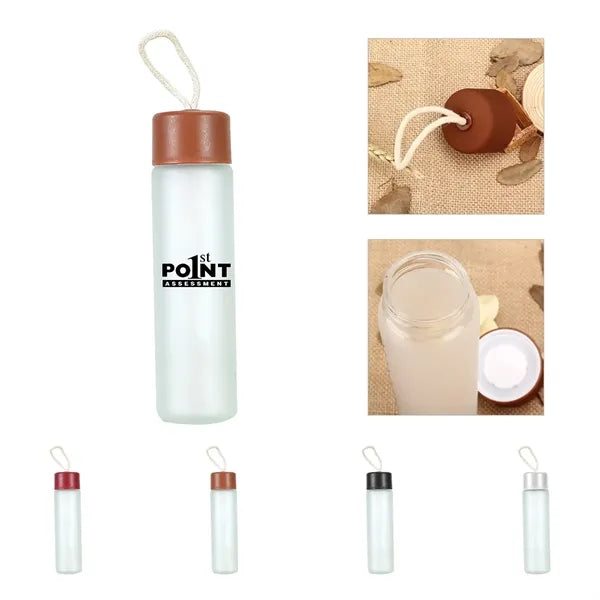 12oz Frosted glass bottle