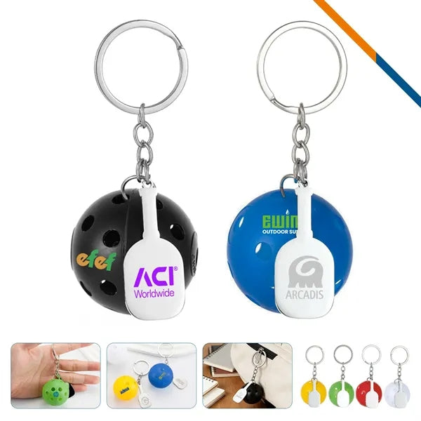 DinkGlow Pickleball Keychain