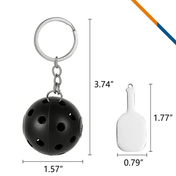 DinkGlow Pickleball Keychain