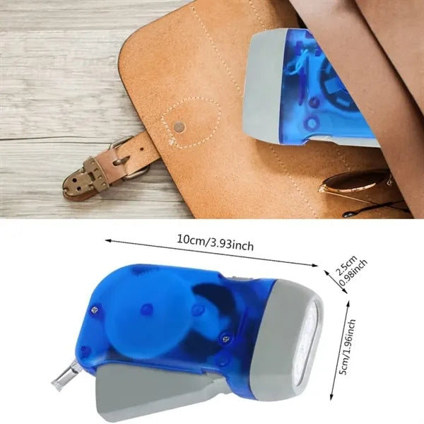 Portable Hand Crank Wind Up Emergency Flashlight for Camping