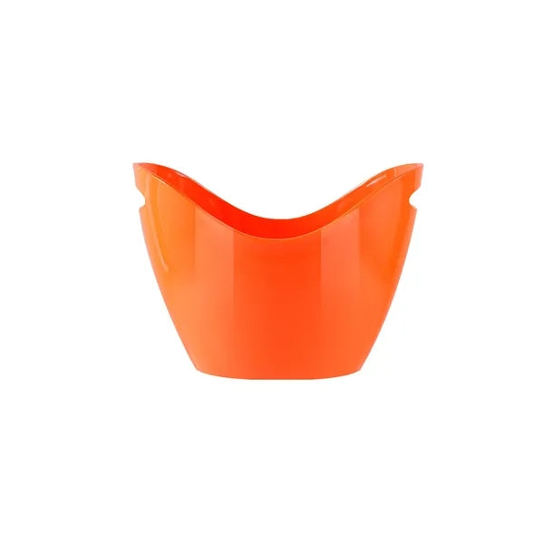 8L Transparent Plastic Boat Shape Ice Bucket Chiller