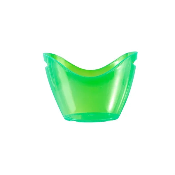 8L Transparent Plastic Boat Shape Ice Bucket Chiller