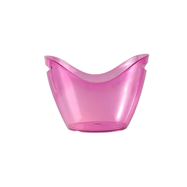 8L Transparent Plastic Boat Shape Ice Bucket Chiller