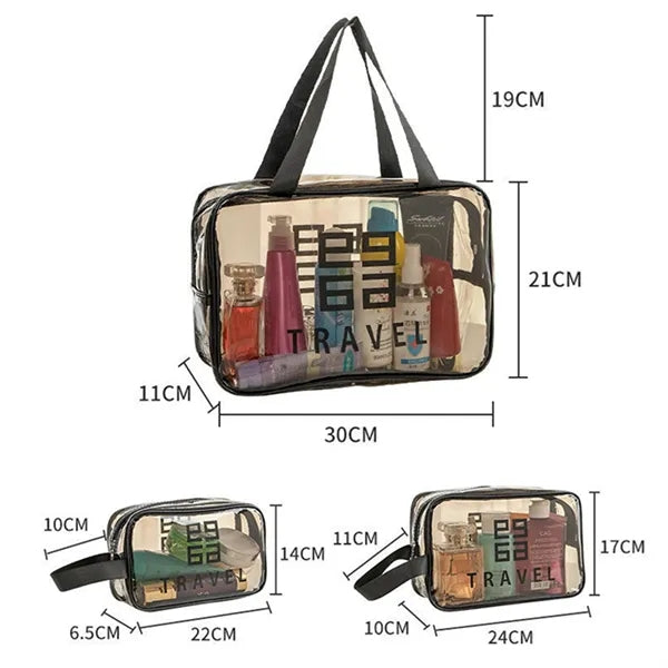 Clear Makeup Bag WIth Handle