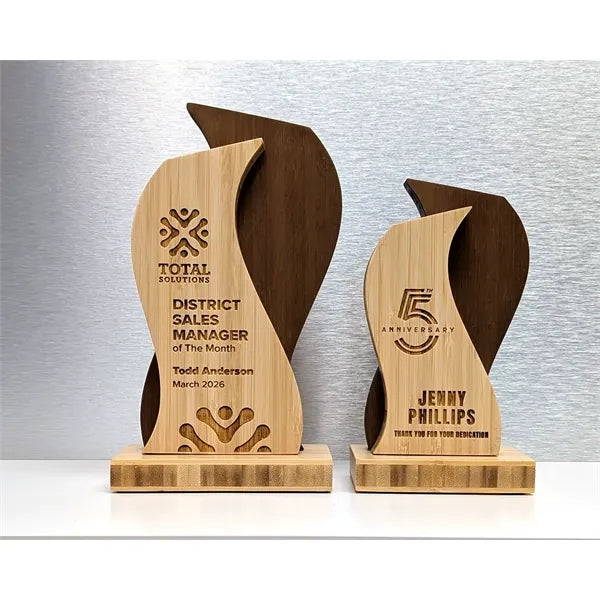 ShockWave 7" Two Tone Bamboo Award