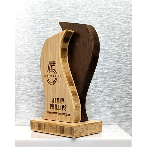 ShockWave 7" Two Tone Bamboo Award
