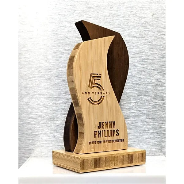 ShockWave 7" Two Tone Bamboo Award