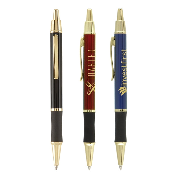 Matrix Grip Pen w/ Gold Top & Accents - LaserMax