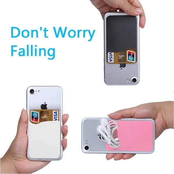 Silicone Adhesive Phone Card Holder