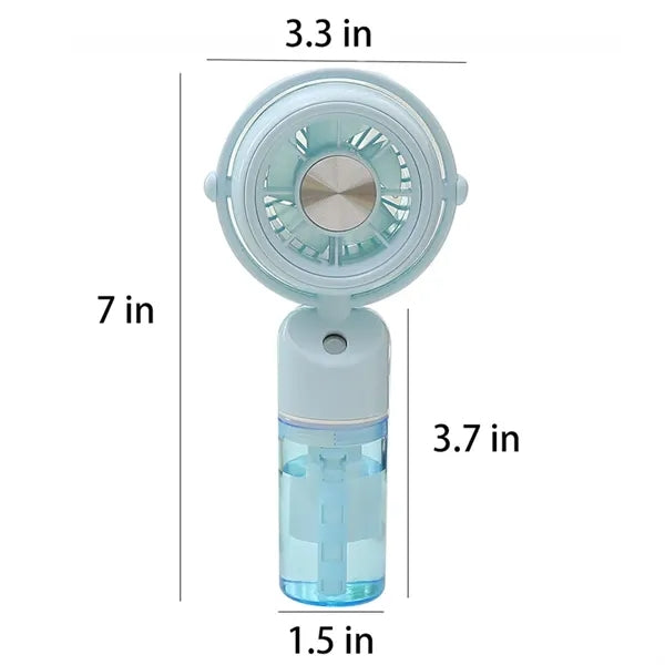 Portable USB Mist Mini Fan with Three Speed Settings