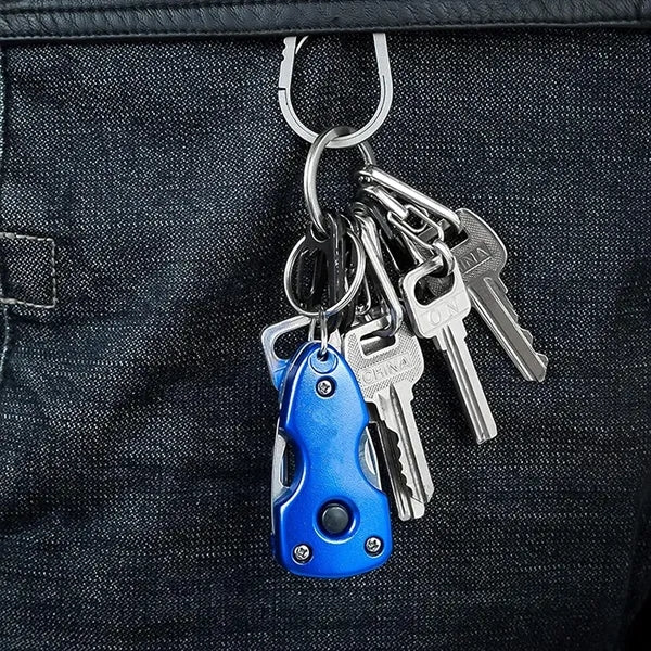 6 in 1 Multi Function Tool With Keychain