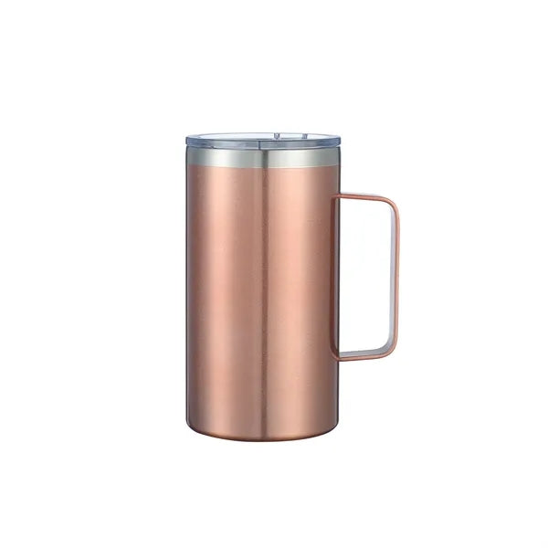 Stainless Steel Mug With Handle And Lid