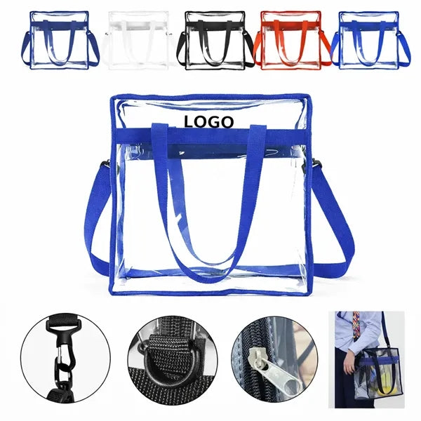 Clear PVC Tote Bag With Shoulder Strap