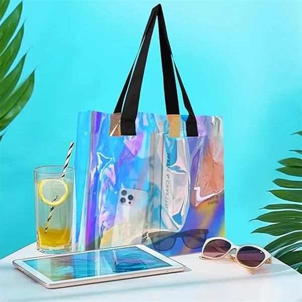 Holographic Clear PVC Tote Bag