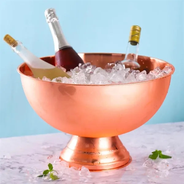 Large Plated Champagne Ice Bowl Wine Cooler for Bar & Events