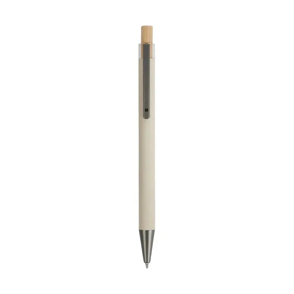 Arundi Recycled Aluminum Pen With Bamboo Plunger