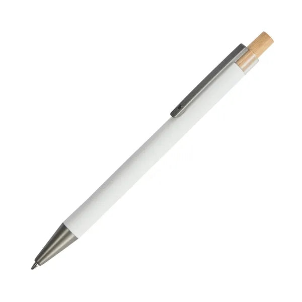 Arundi Recycled Aluminum Pen With Bamboo Plunger