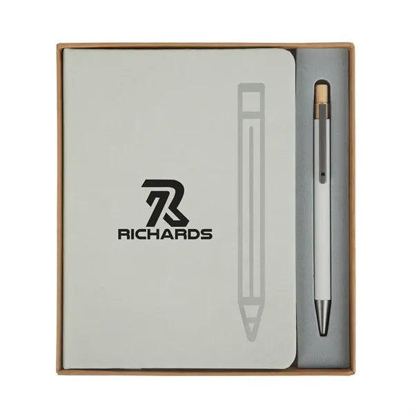 Manhattan II Gift Set w/ Magnetic Journal & Recycled Pen