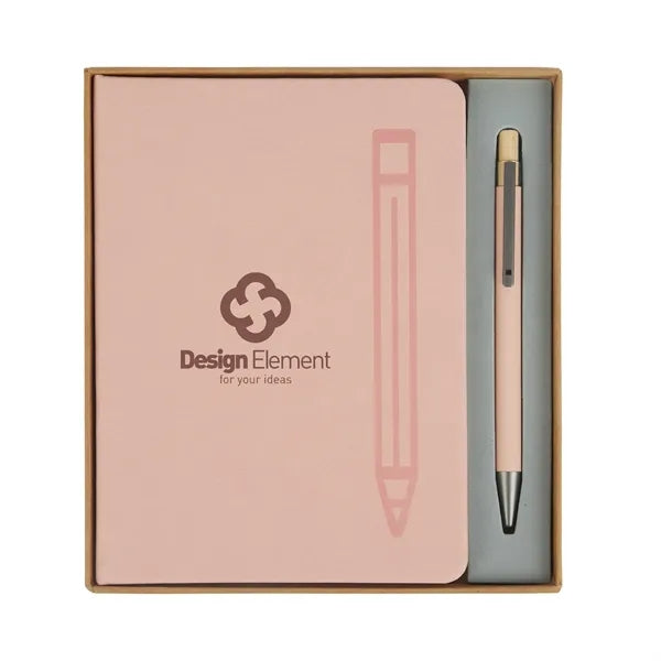 Manhattan II Gift Set w/ Magnetic Journal & Recycled Pen