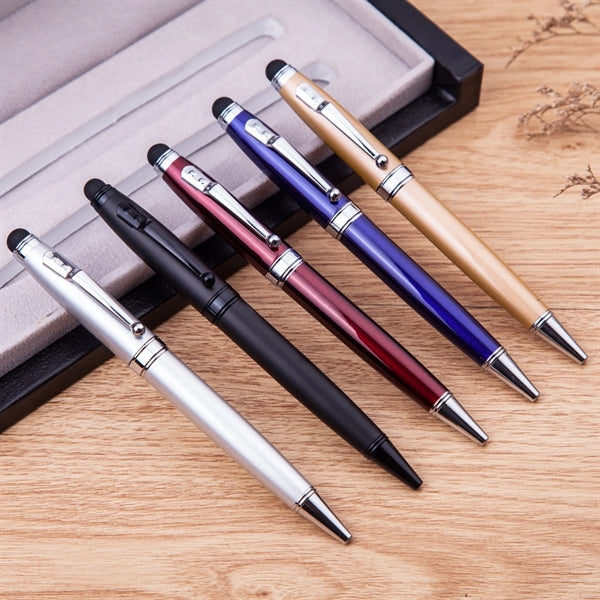 Executive Metal Twist Pen with Stylus