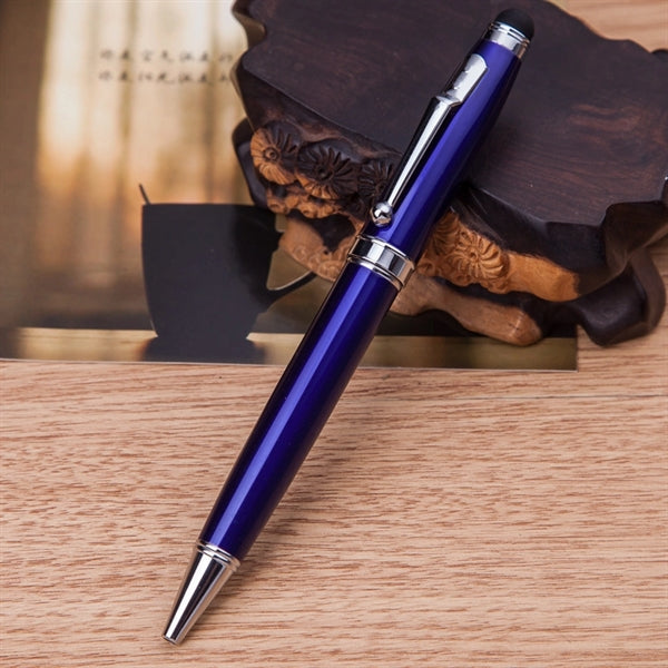 Executive Metal Twist Pen with Stylus