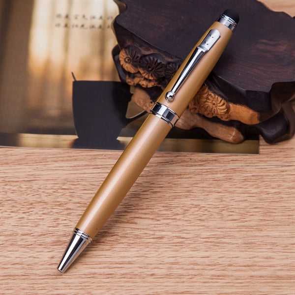 Executive Metal Twist Pen with Stylus