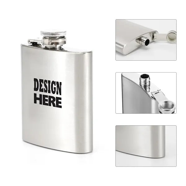 8 Oz. Stainless Steel Hip Flask