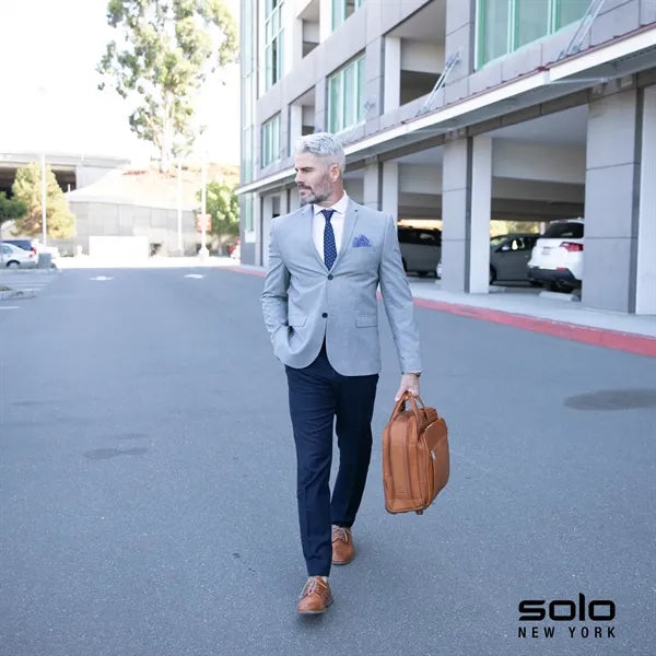 Solo New York Walker Leather Rolling Case