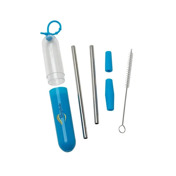 Paloma 5-Piece Stainless Steel Straw Set