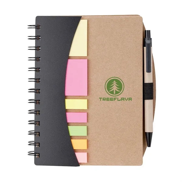 Broome Junior Notebook with Pen, Flags & Sticky Notes