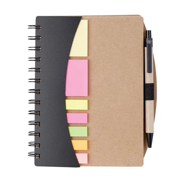 Broome Junior Notebook with Pen, Flags & Sticky Notes
