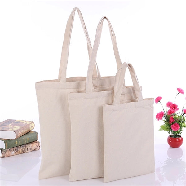 10A Heavy Strong Natural Canvas Tote in 13 3/4" X 9 7/8"