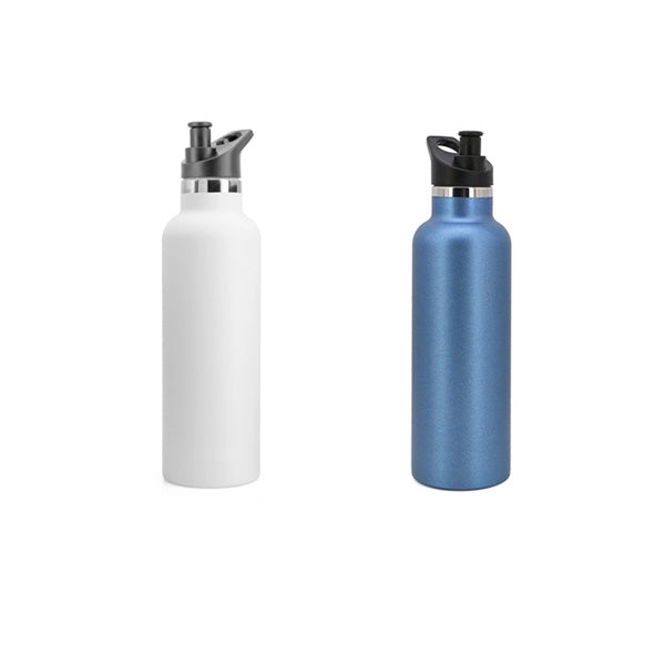 Double Wall Stainless Steel Water Bottle with Straw
