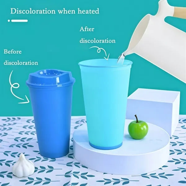 16 oz Hot Color Changing Cups With Lids