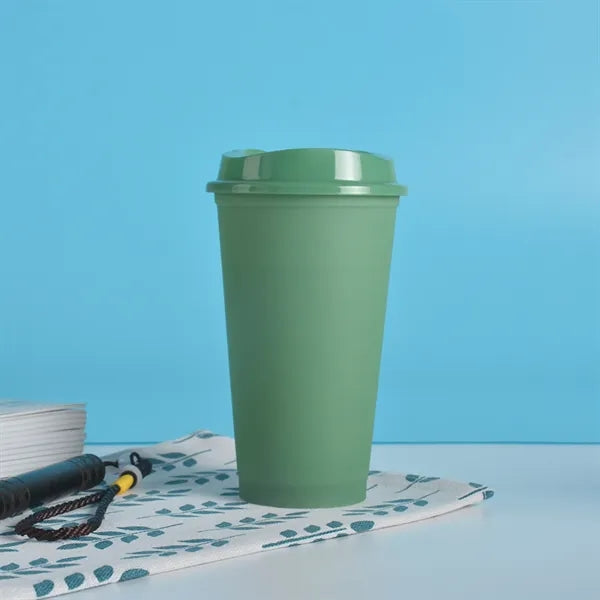 16 oz Hot Color Changing Cups With Lids