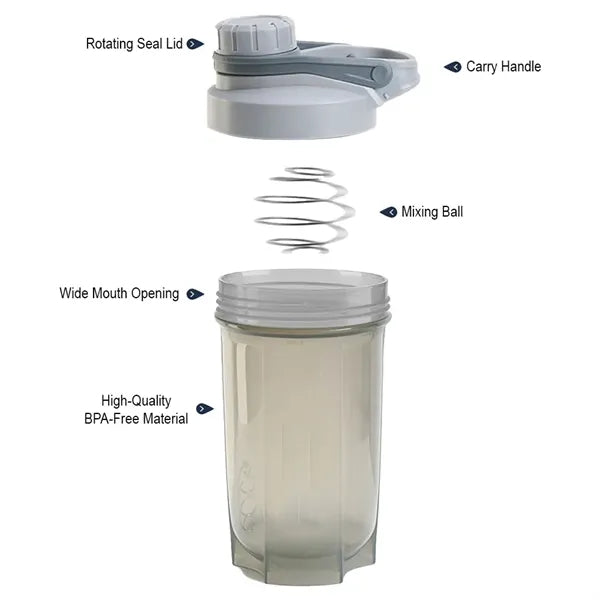 Logo Fitness Shaker Bottle - 500ml Drinkware